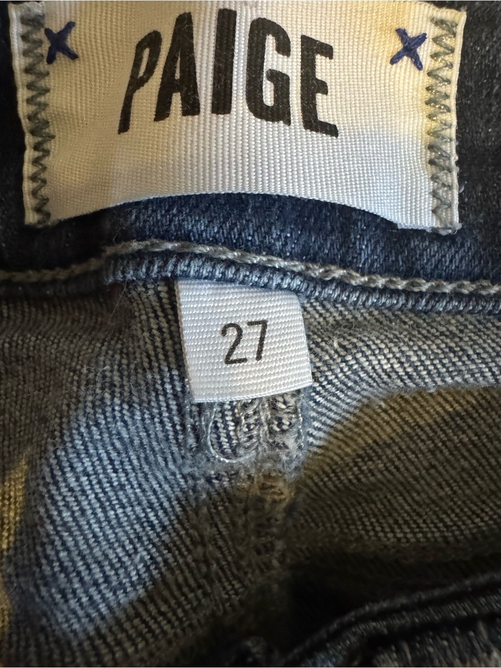 PAIGE Verdugo Ankle Skinny Jeans Dark Wash 27 - Picture 2 of 5